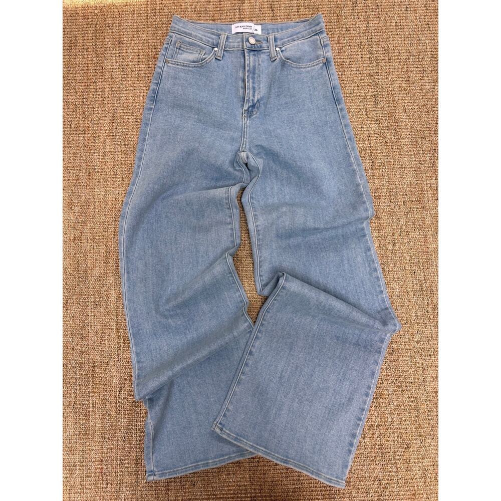 Just Black Denim Palazzo Jean in Light Denim // Size 26